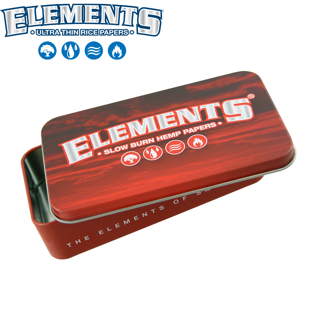 Metalldose, Elements® Red, leicht geöffnet